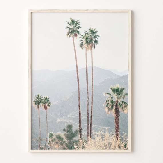 Palm Trees Colorful Poster Print Palm Trees Photo Wall Art Wall Art Boho Decor Colorful Wall Art Photography Poster Print C18 69