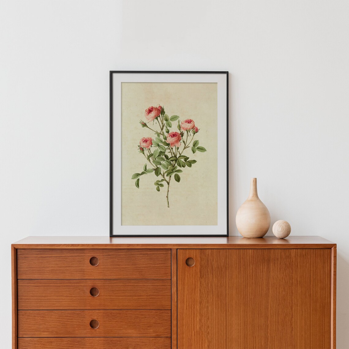 Still Life Roses Vintage Floral Art Print - Image 4