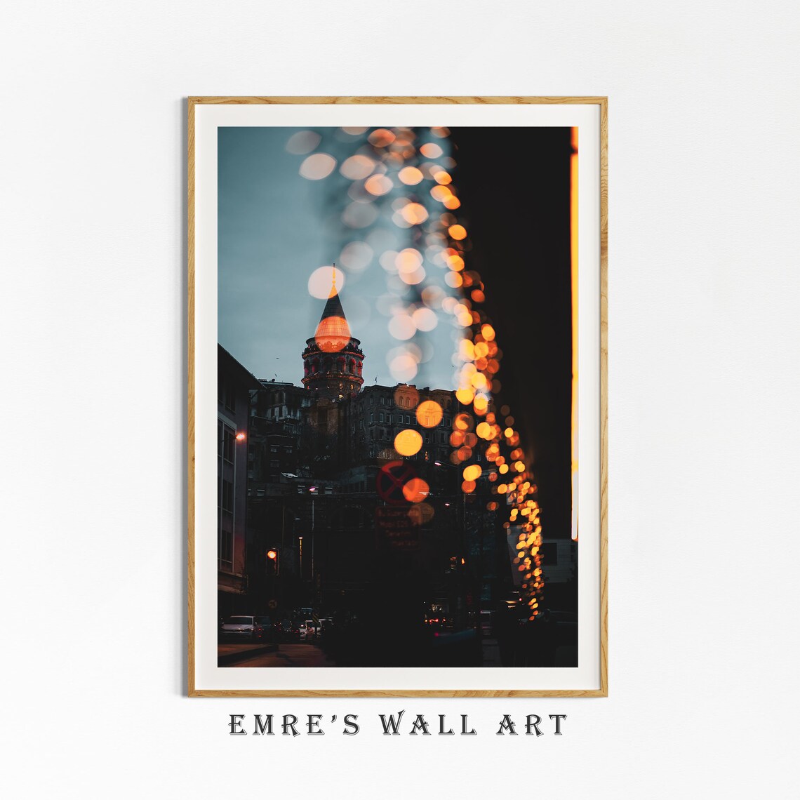 Istanbul Photo Art Print, Dark Moody Cityscape - Image 4