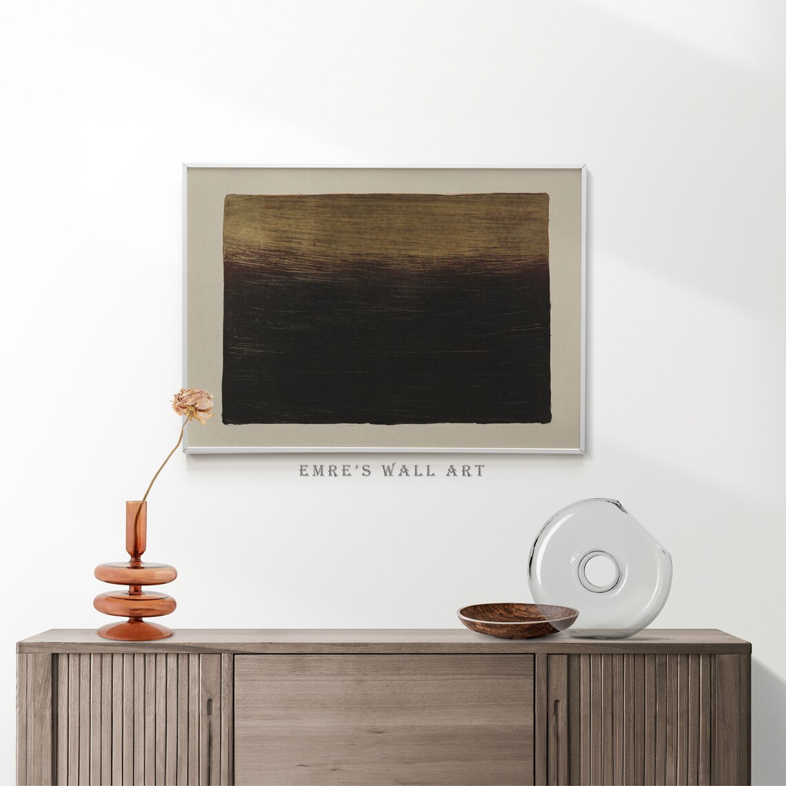 Abstract Sketch Art Print, Vintage Eclectic Decor - Image 2
