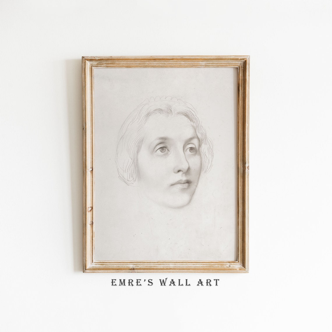 Woman Sketch Art Portrait Sketch Art Print Neutral Woman Drawing Female Portrait Study Bathroom Neutral Wall Art Drawing Of A Woman