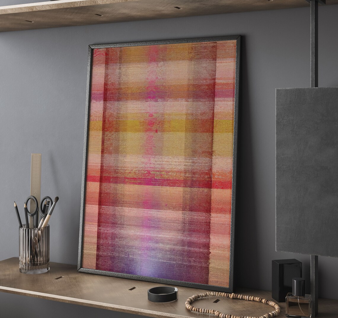 Abstract Oil Painting Art Print, Contemporary Style