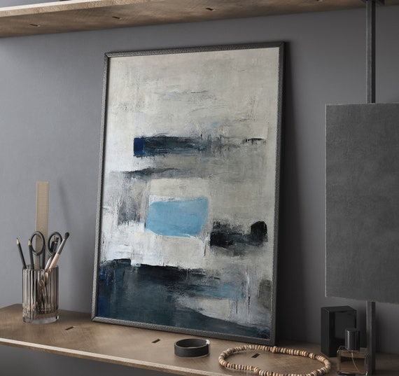 Abstract Landscape Art Print Midcentury Modern Wall Decor Poster
