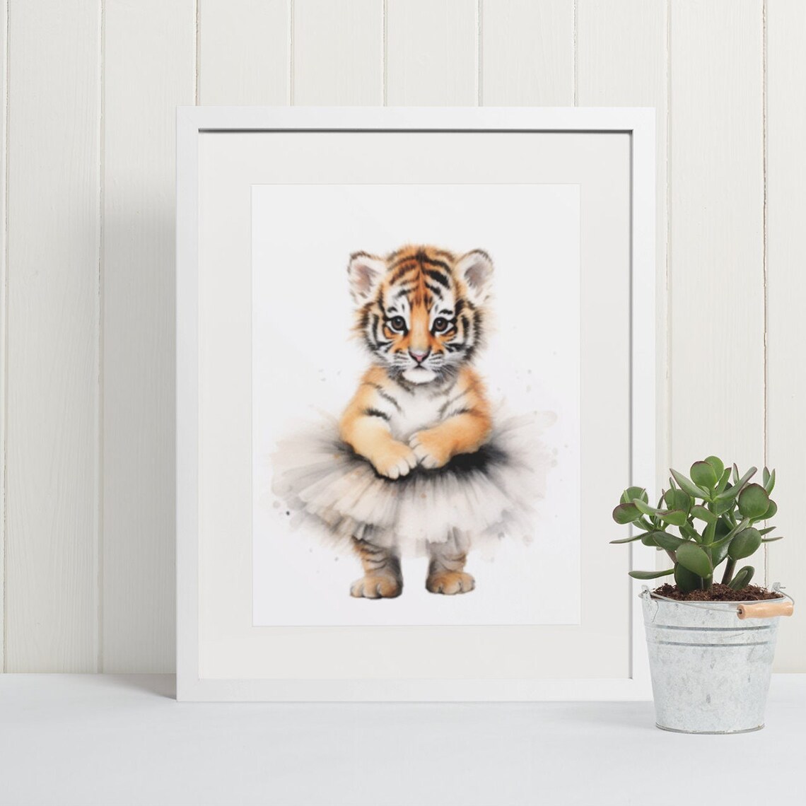 Baby Tiger Nursery Art Print, Nursery Decor - Image 3