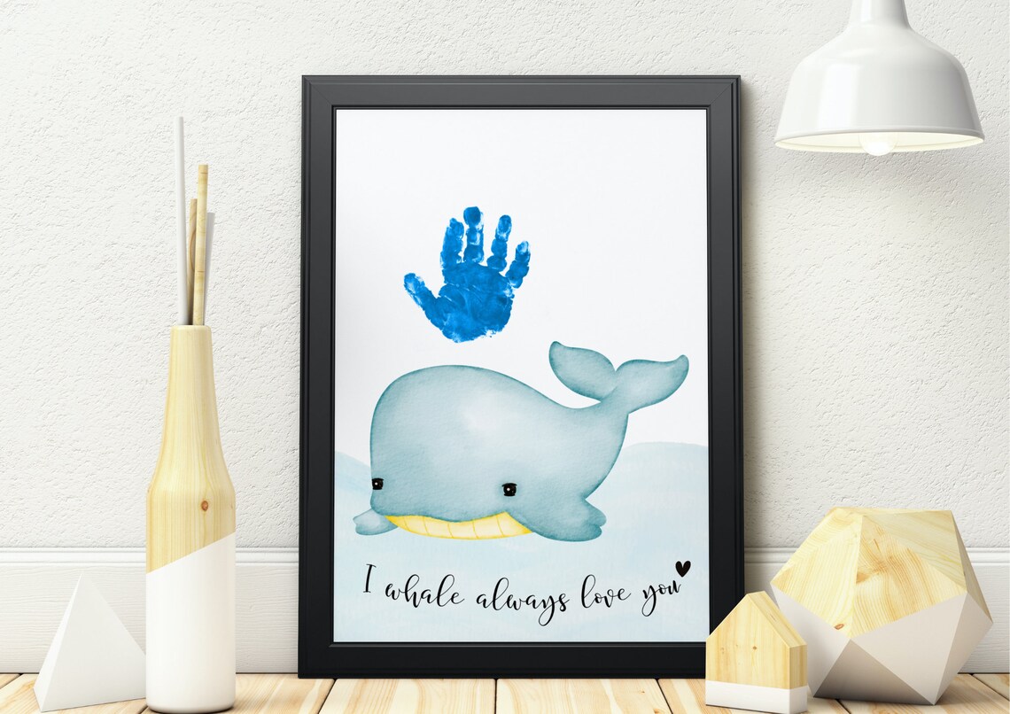 Whale Handprint Picture, I Love You Always - Image 2