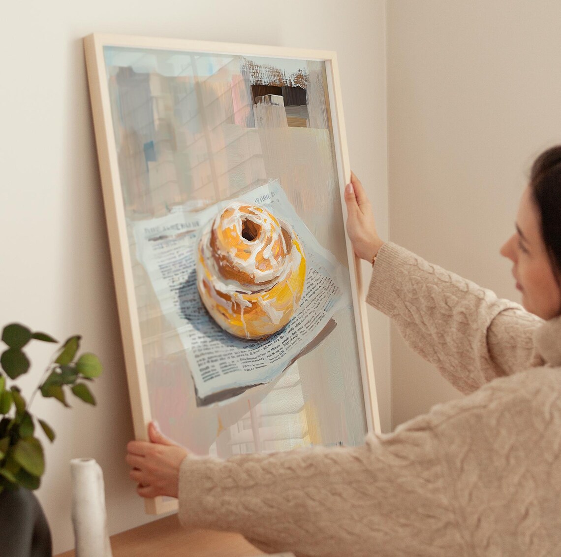 Cinnamon Roll Retro Kitchen Art Print - Image 3