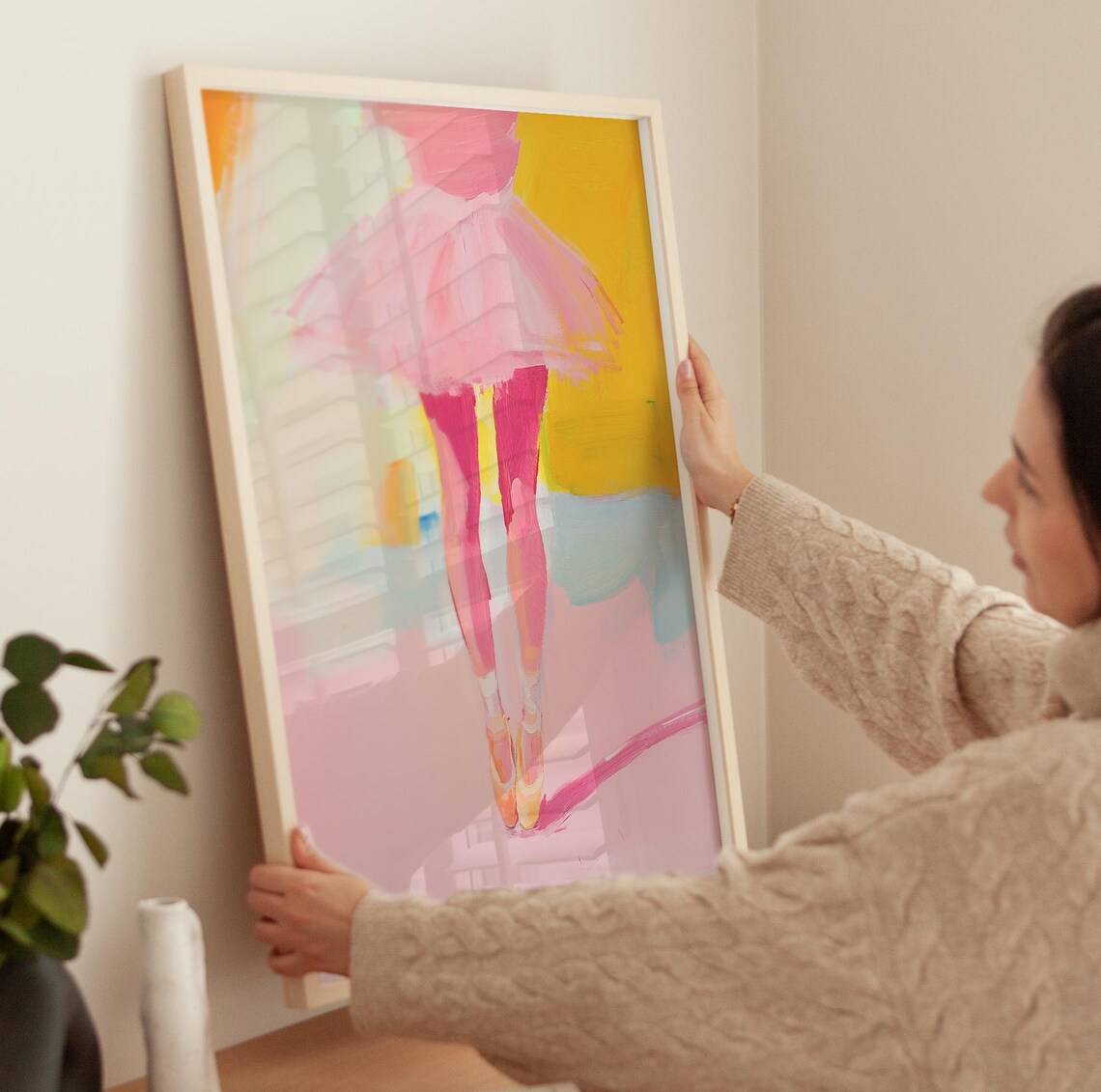 Ballerina Coquette Nursery Art Print, Balletcore Decor - Image 2