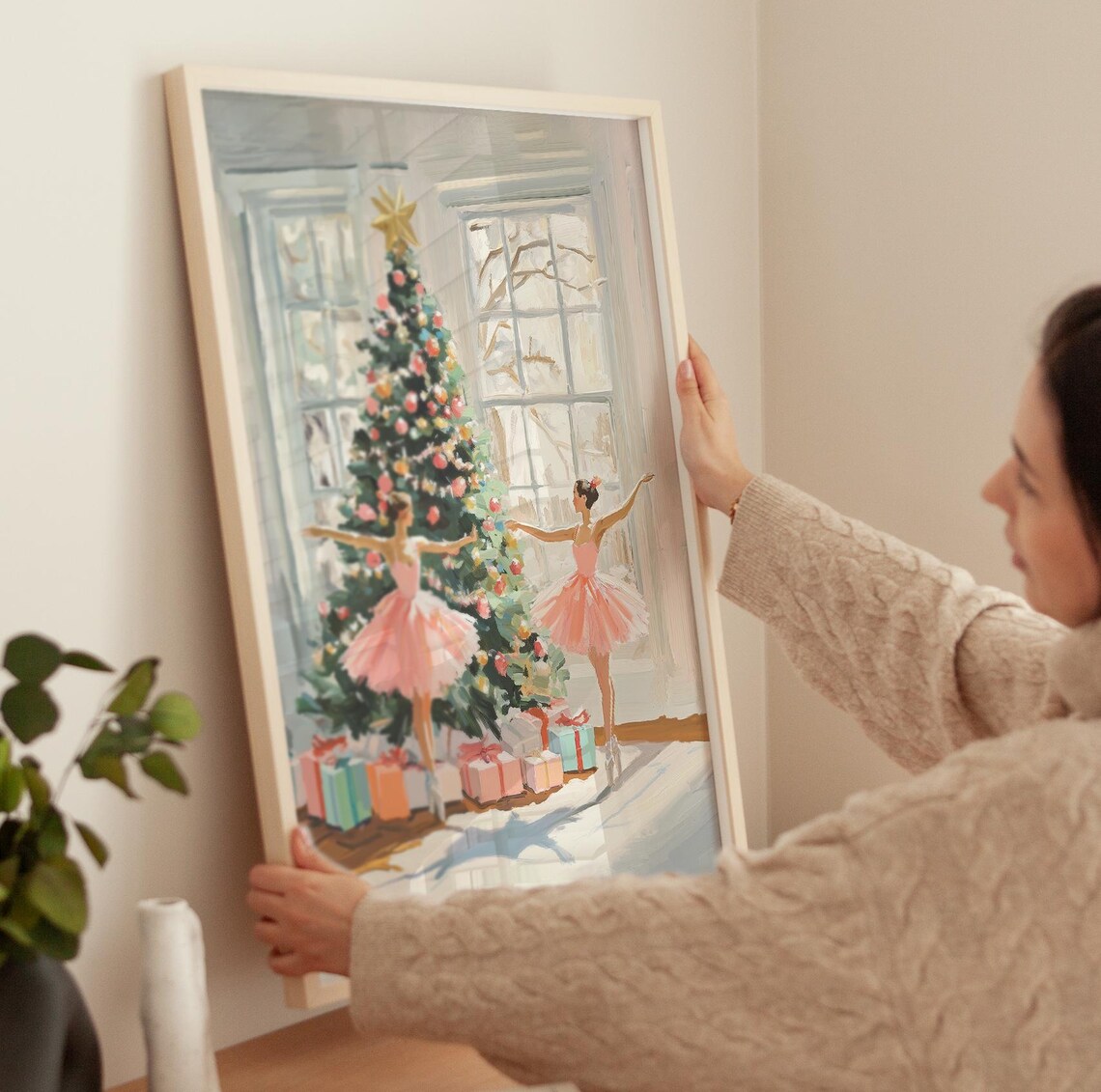 Ballet Christmas Print, Holiday Season Wall Art - Image 3