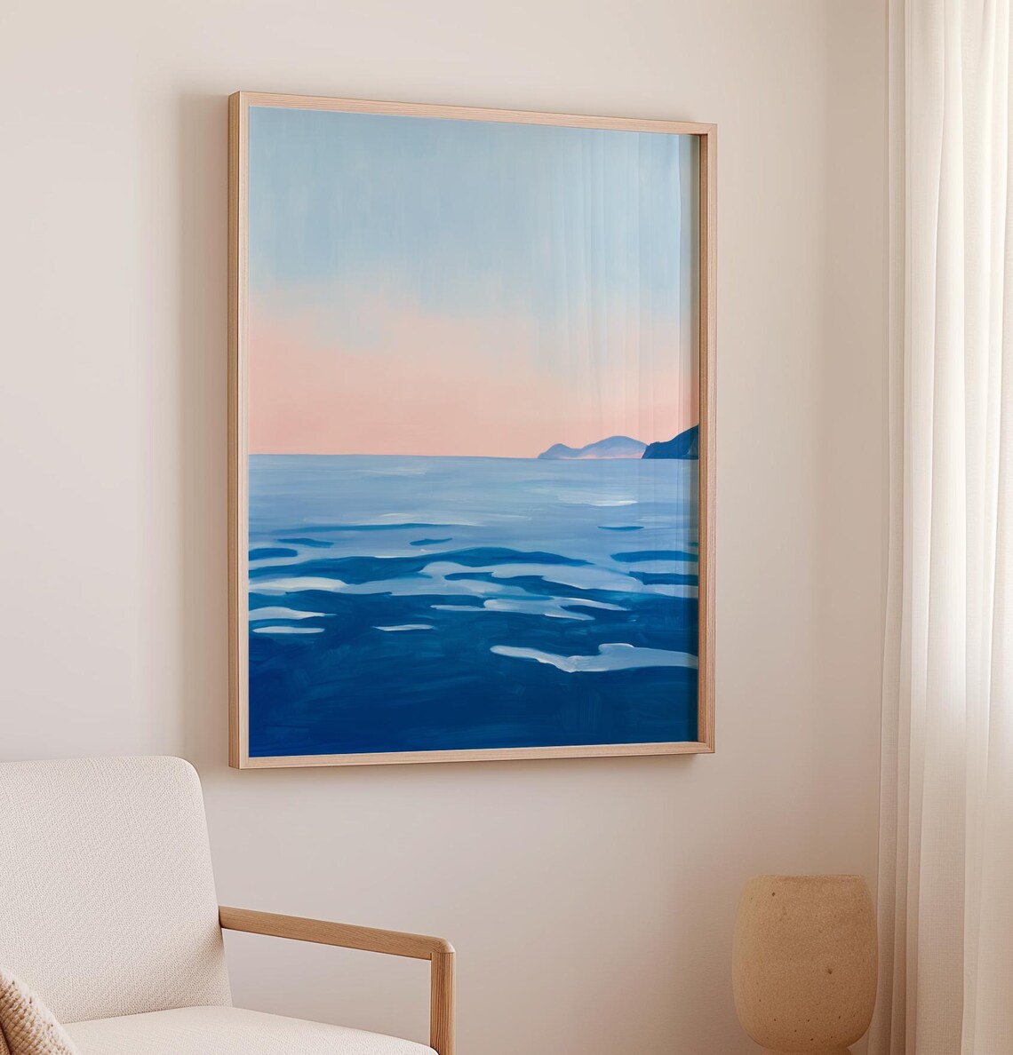 Ocean Sunset Art Print, Coastal Landscape - Image 2