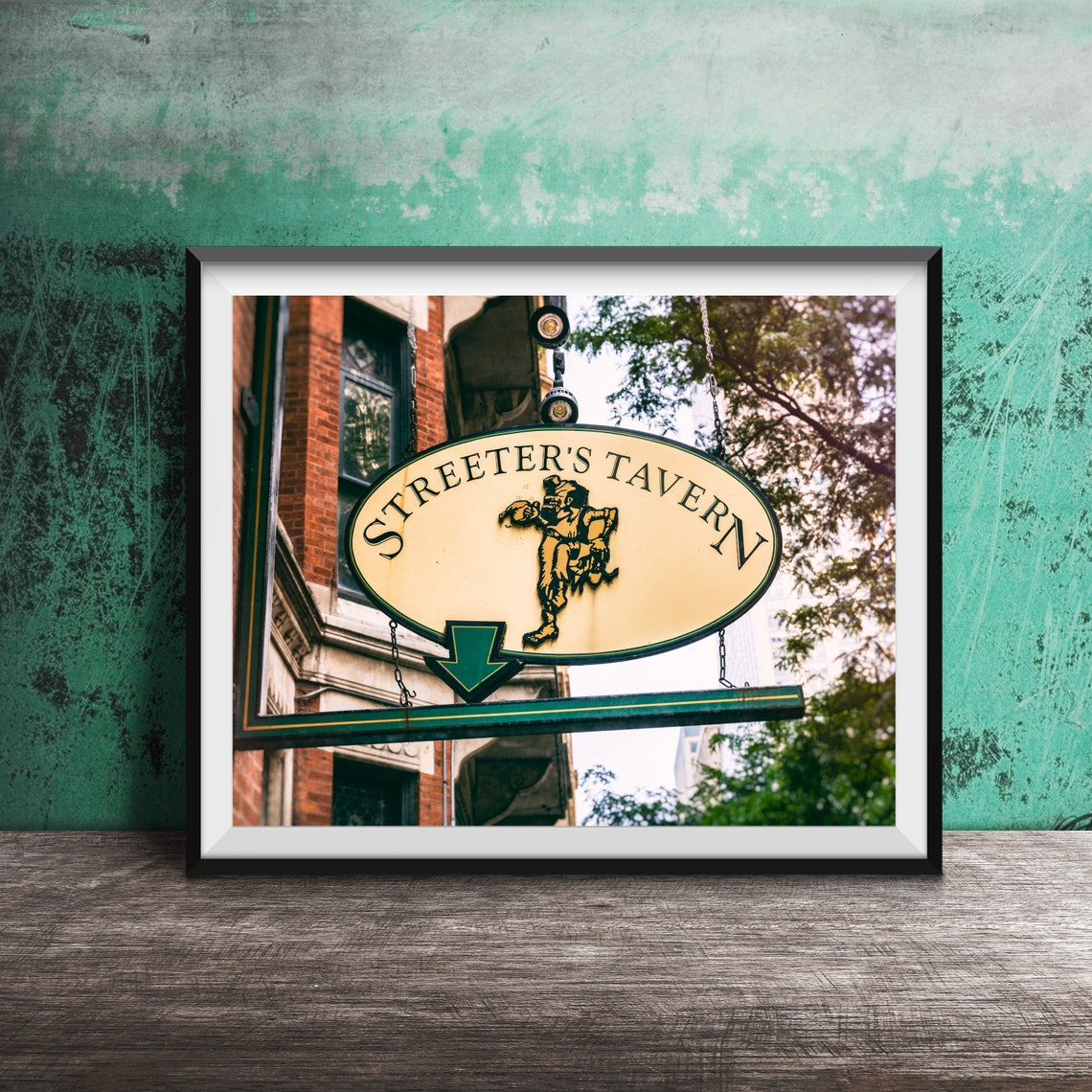 Streeter's Tavern Chicago Hanging Pub Sign Photography Poster