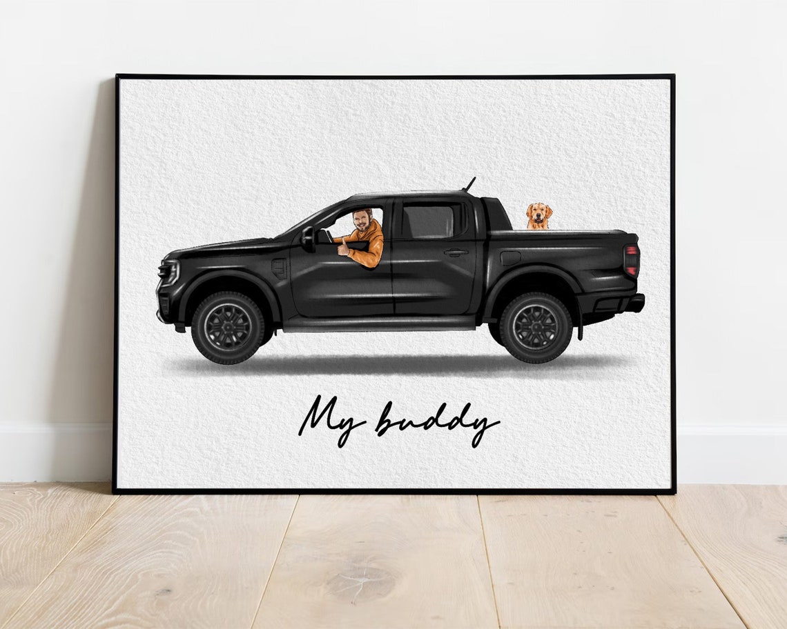 Custom Car Portrait - Personalized Art - Image 2