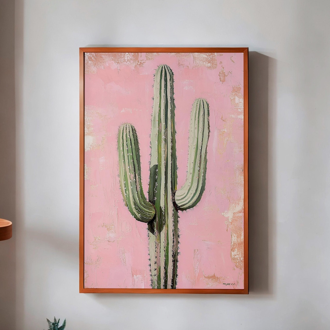 Cactus Boho Art Print, Western Mexican Desert Decor