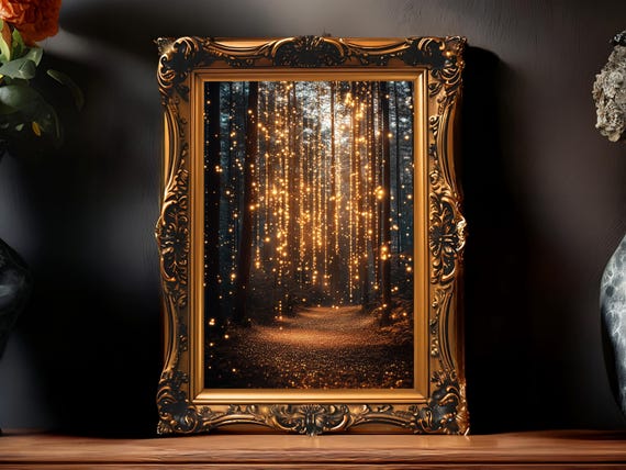 Enchanted Forest Print, Autumn Decor Art Print