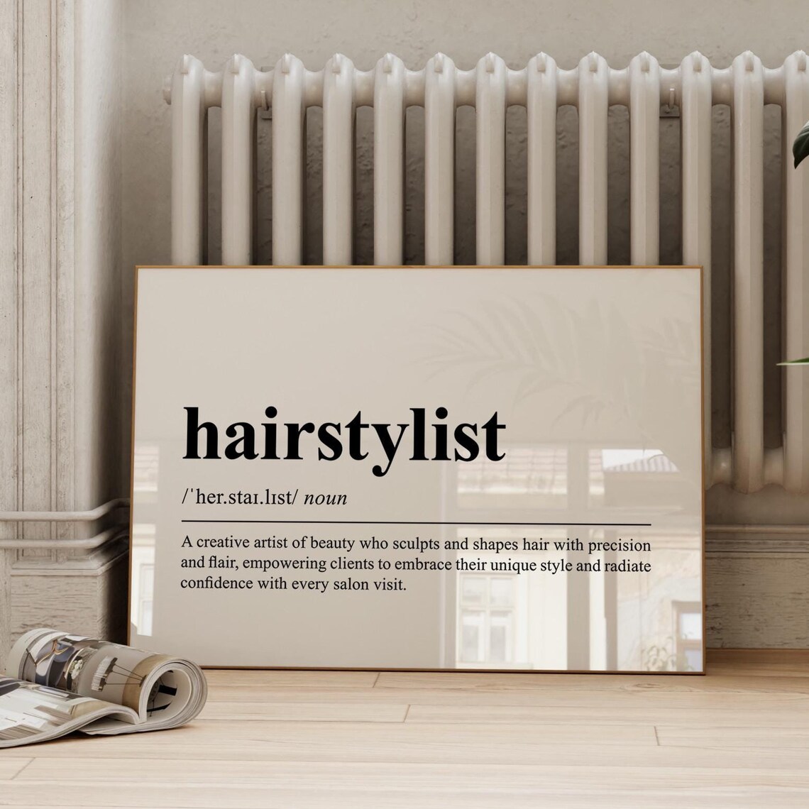 Hairstylist Definition Salon Dictionary Wall Decor Art Poster