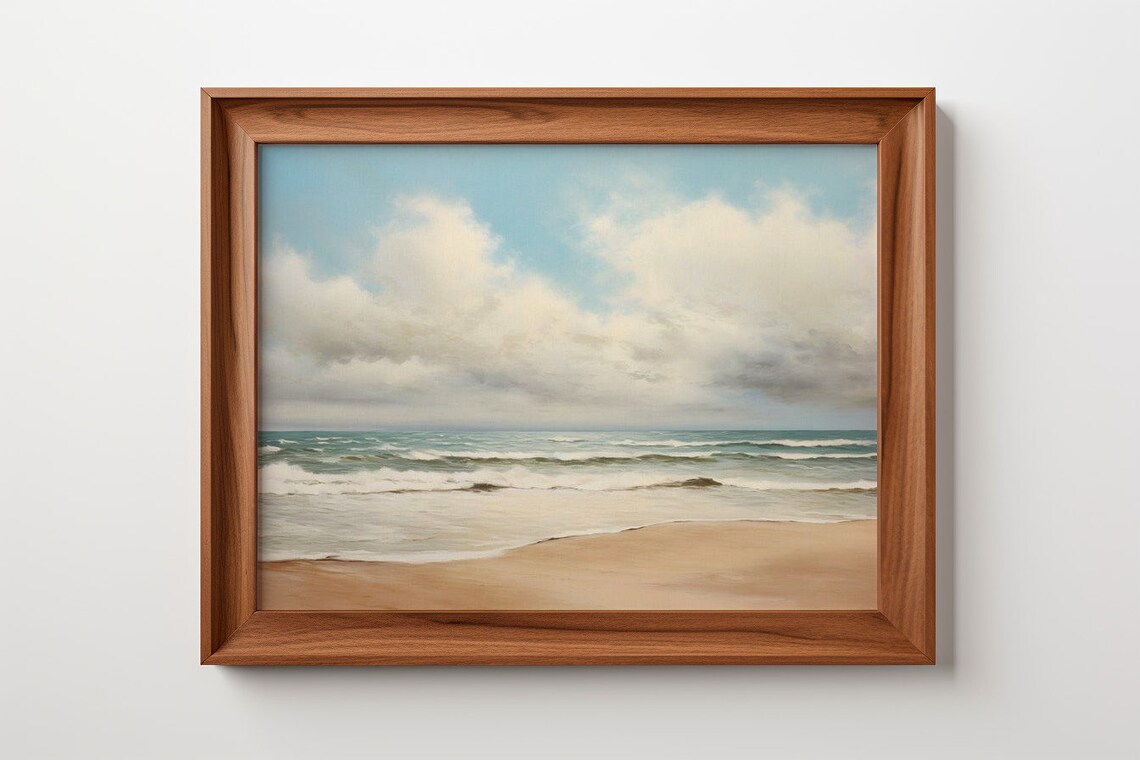 Oceans Whisper, The Dance Of Sky And Sea Art Print