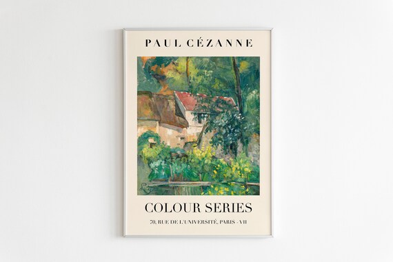 Paul Cezanne Cottage Among Trees Colour Series Exhibition Print