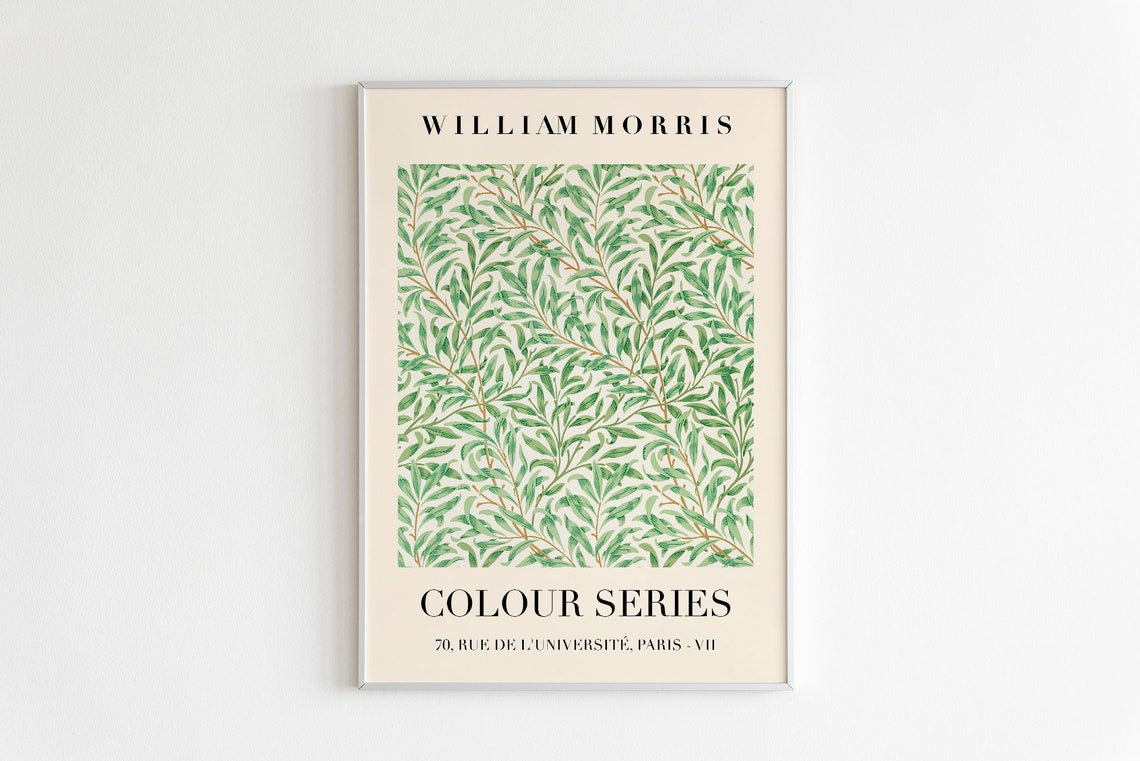 William Morris Green Willow Bough Colour Series Exhibition Print