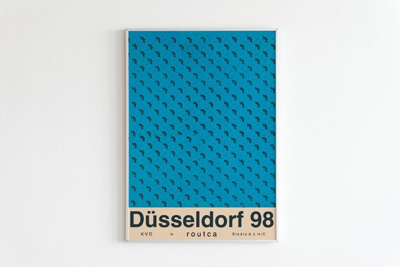 Düsseldorf 98 Minimalist Modern German Exhibition Art Poster