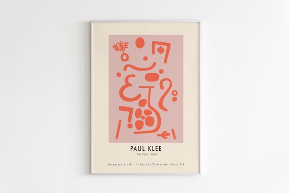 Paul Klee Exhibition Poster Modern Minimalist Contemporary Art High Quality Print Minimalistic Exhibition Print