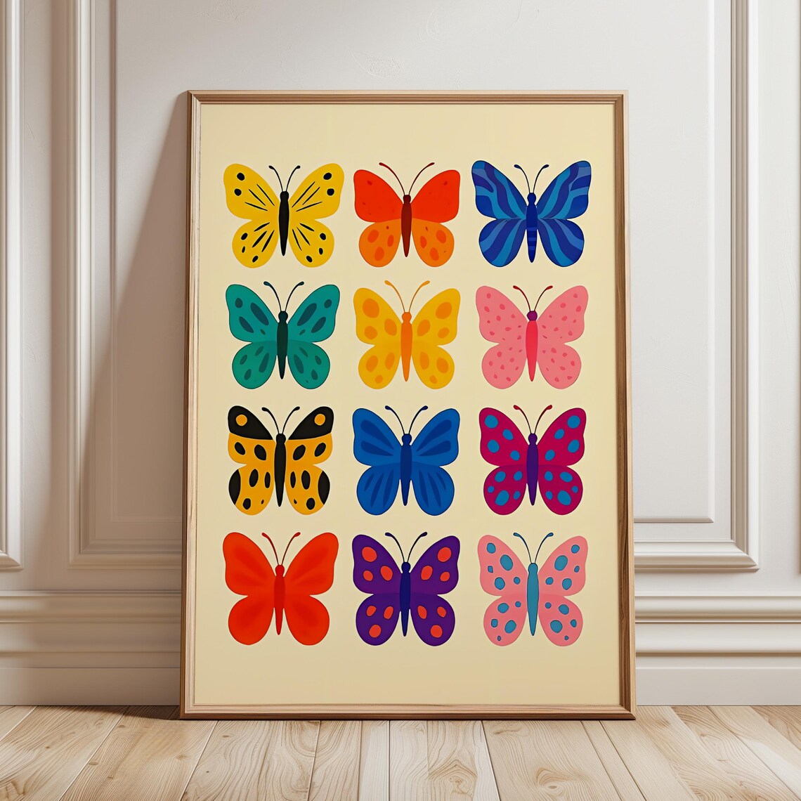Butterfly Nursery Wall Art Print, Baby Girl Decor