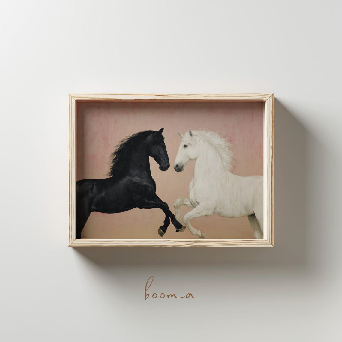 Minimalist Horse Art Print Modern Equine Poster Digital Download