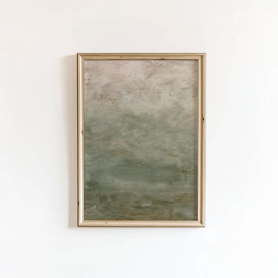 Abstract Painting Green Contemporary Design Digital Download