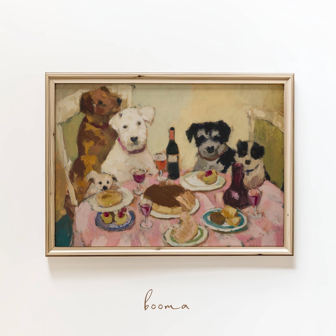 Dog Kitchen Poster, Homely Modern Decor Print