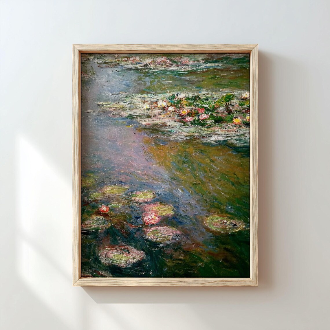 Water Lilies Impressionist Landscape Art Print