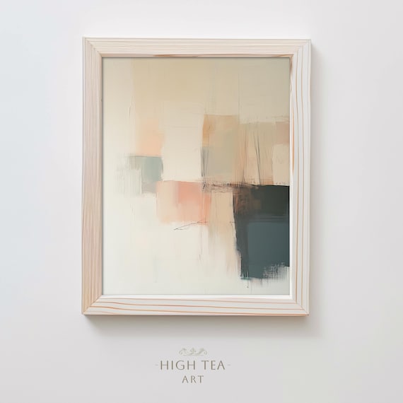 Abstract Modern Oil Painting, Minimalist Style