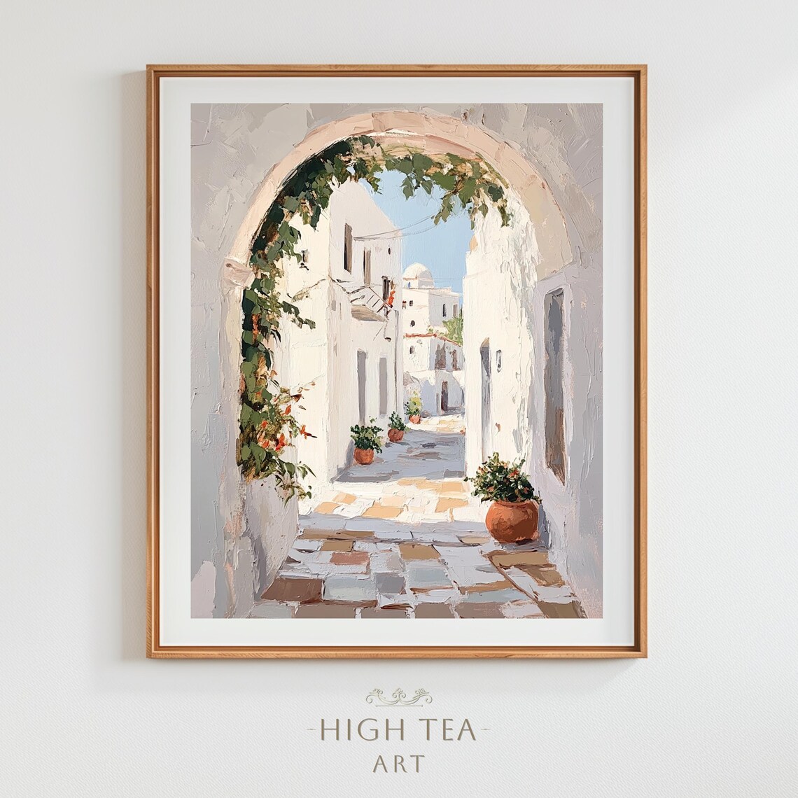 Greece Vintage Old Town Travel Poster