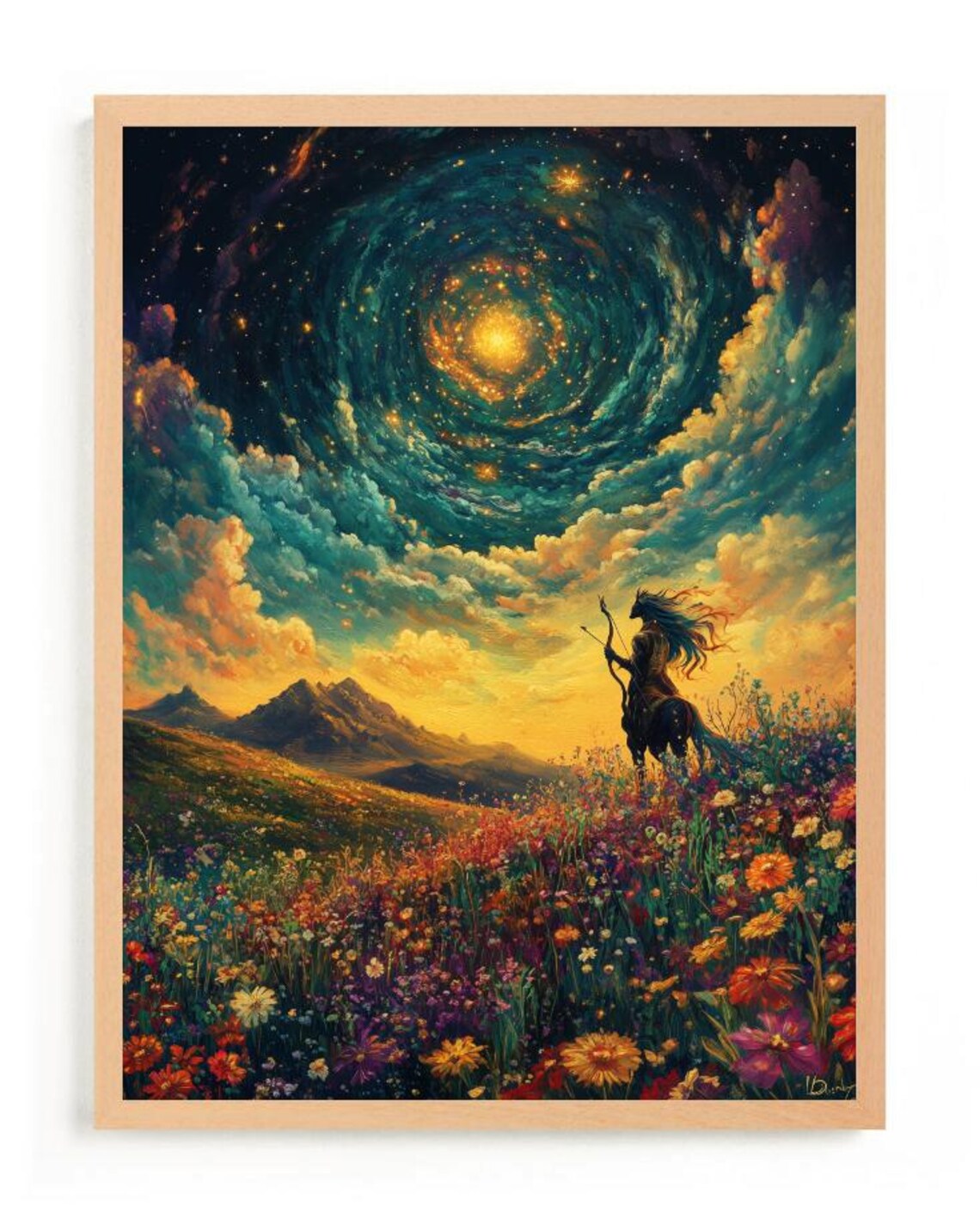 Magical Night Sky, Fantasy Landscape Art Print - Image 4