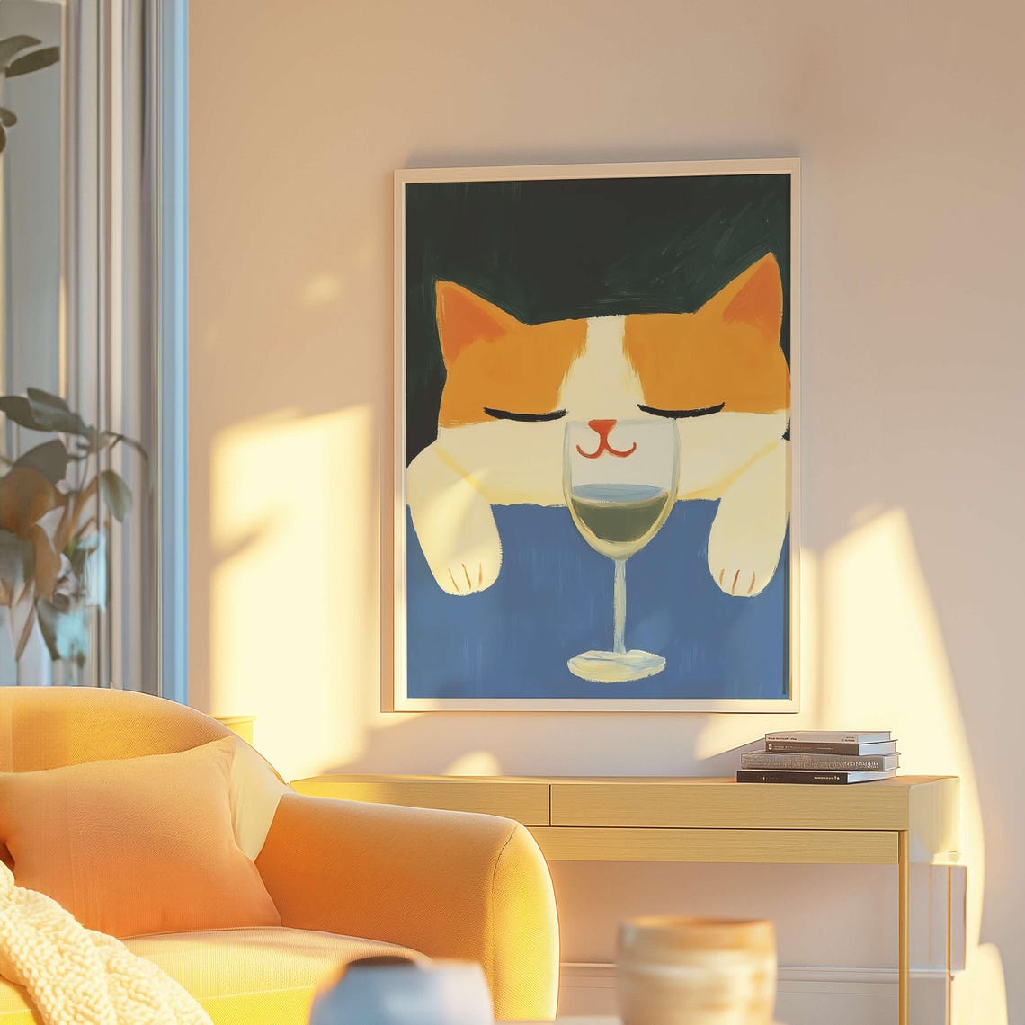 Cat Poster, Matisse Inspired Retro Kitchen Decor - Image 2