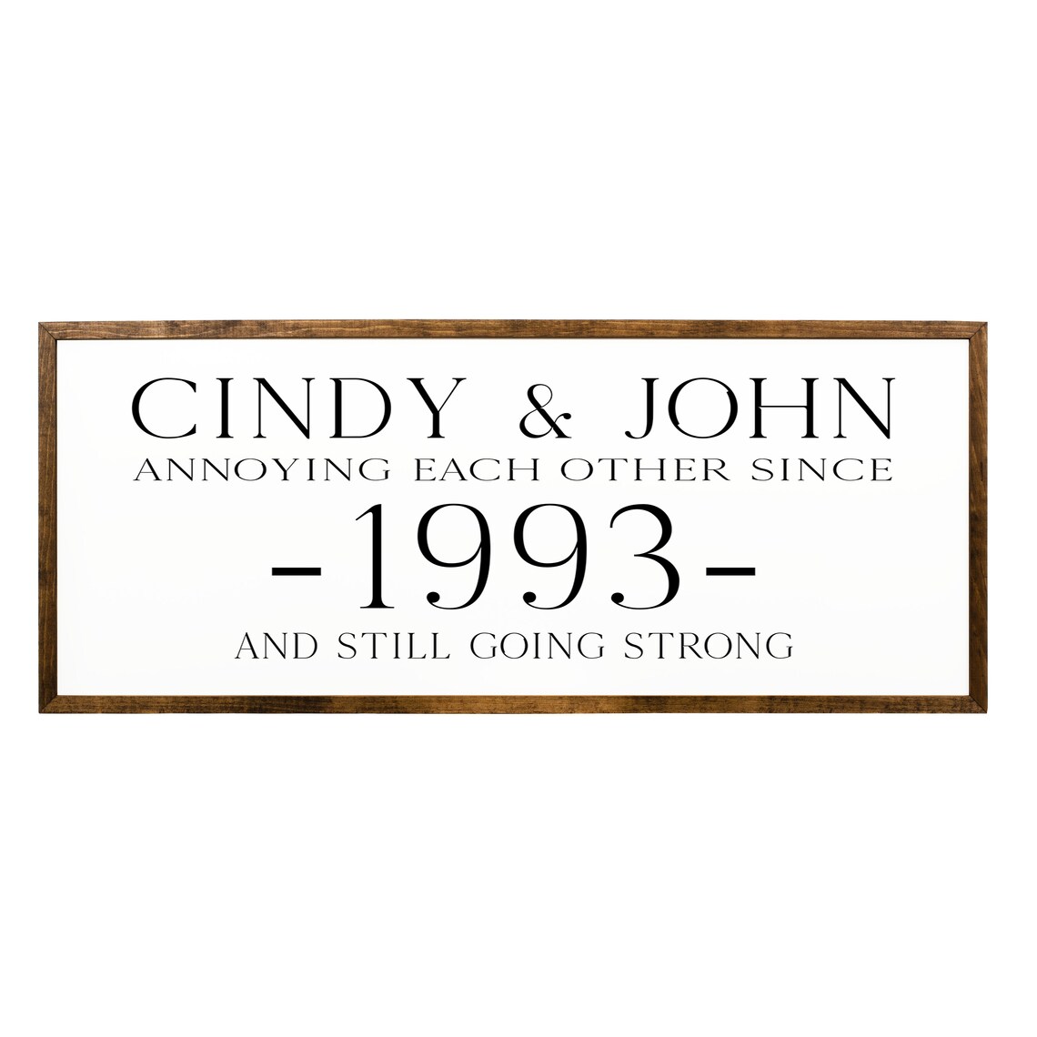 Annoying Each Other Since Personalized Family Wall Art - Image 2