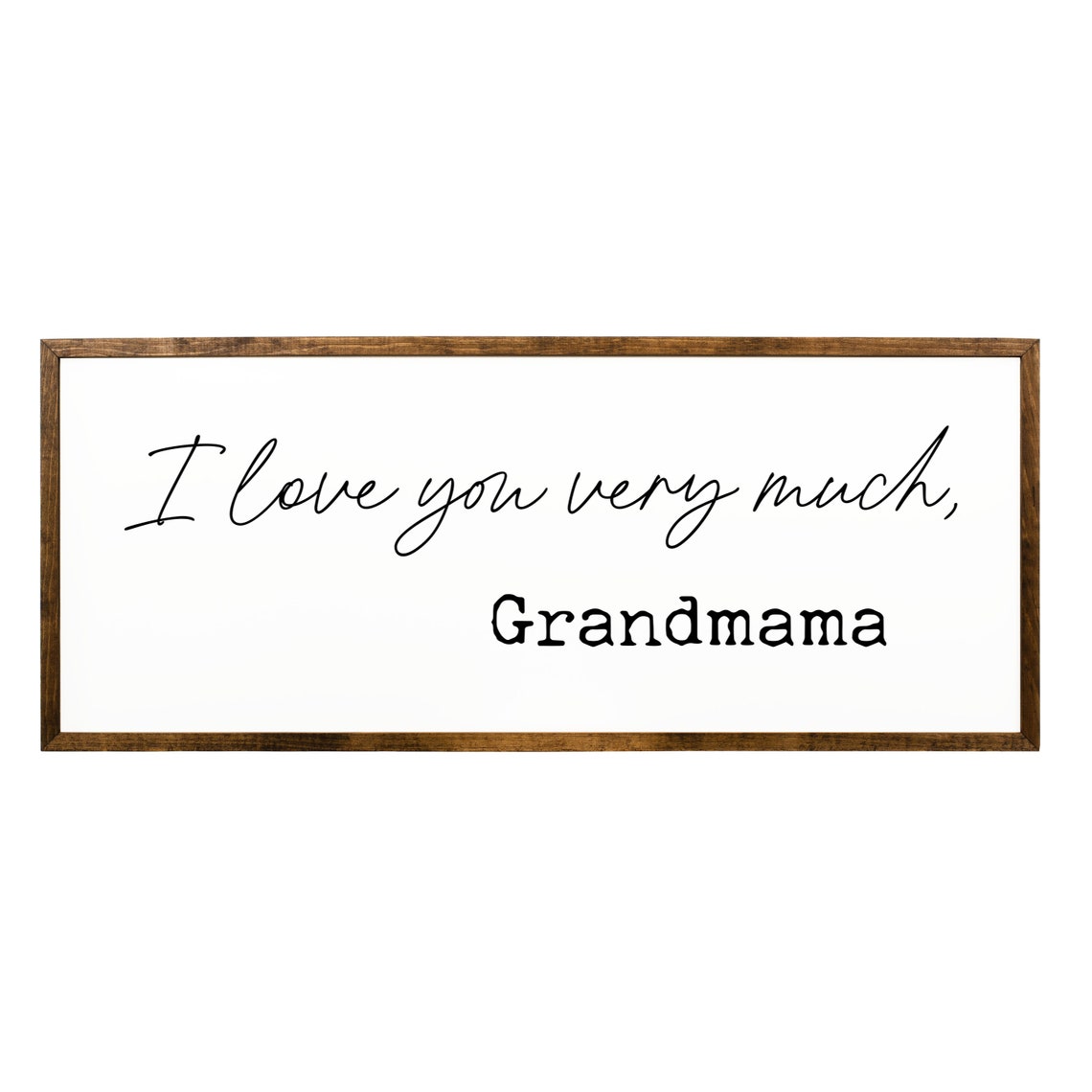 Love You Very Much Grandmama Gift For Grandchildren Family Sign Grandparents Gift Home Decor Loving Memories Sign - Image 2