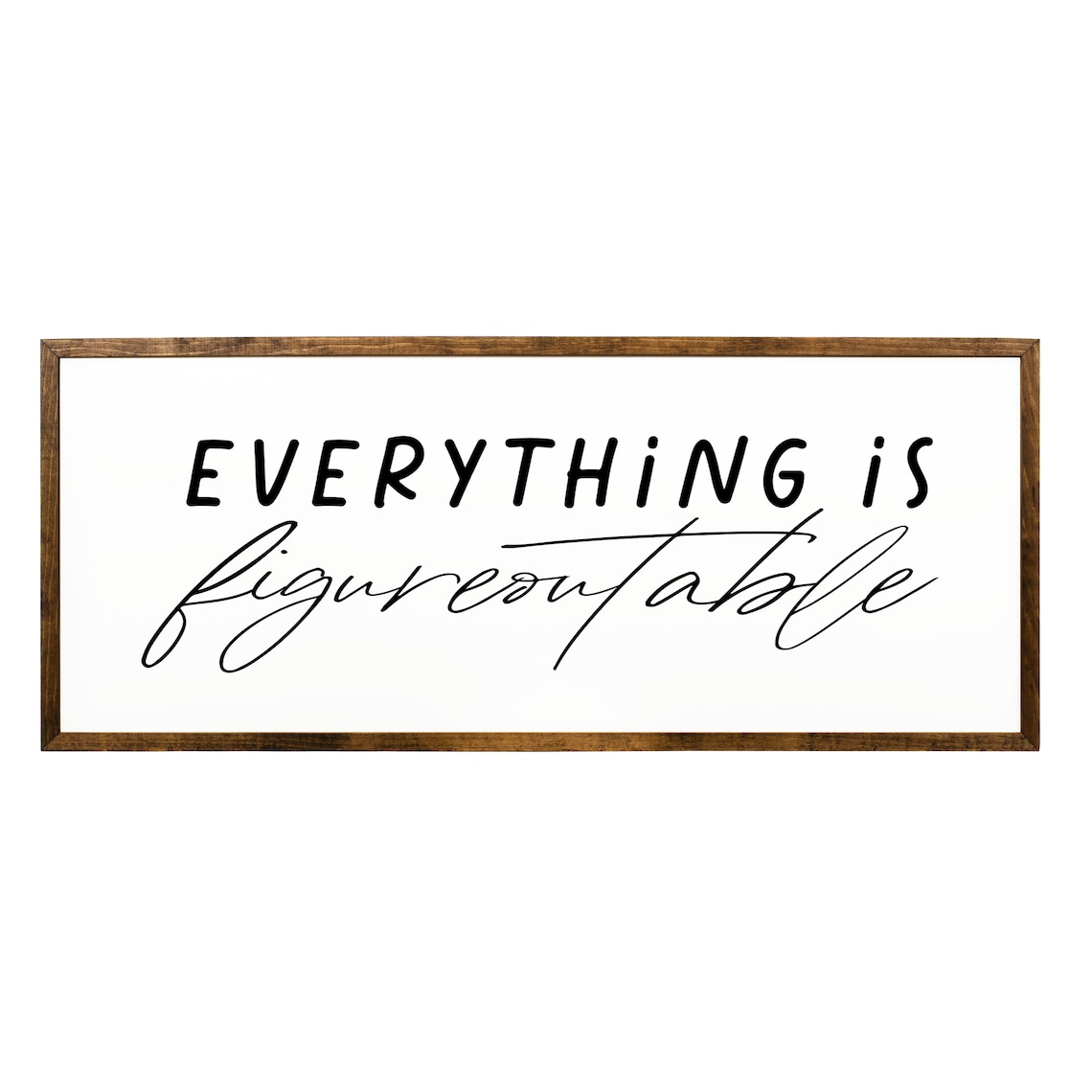 Everything Is Figureoutable Office Quote Art Print - Image 2