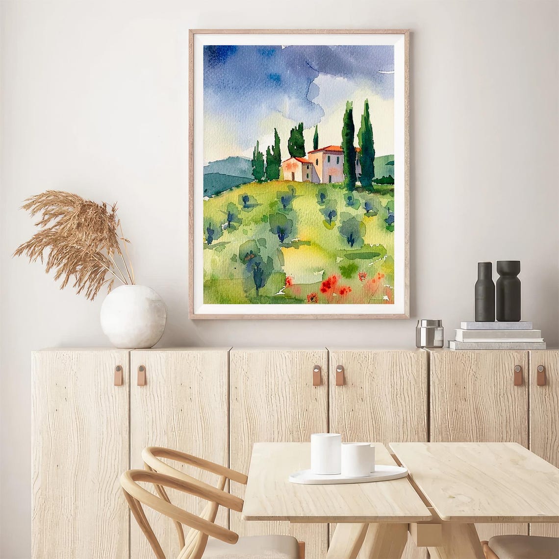 Tuscany Watercolor Painting Italian House Watercolor Art Print Italy Wall Art Print Gifts By Feelingprints - Image 5