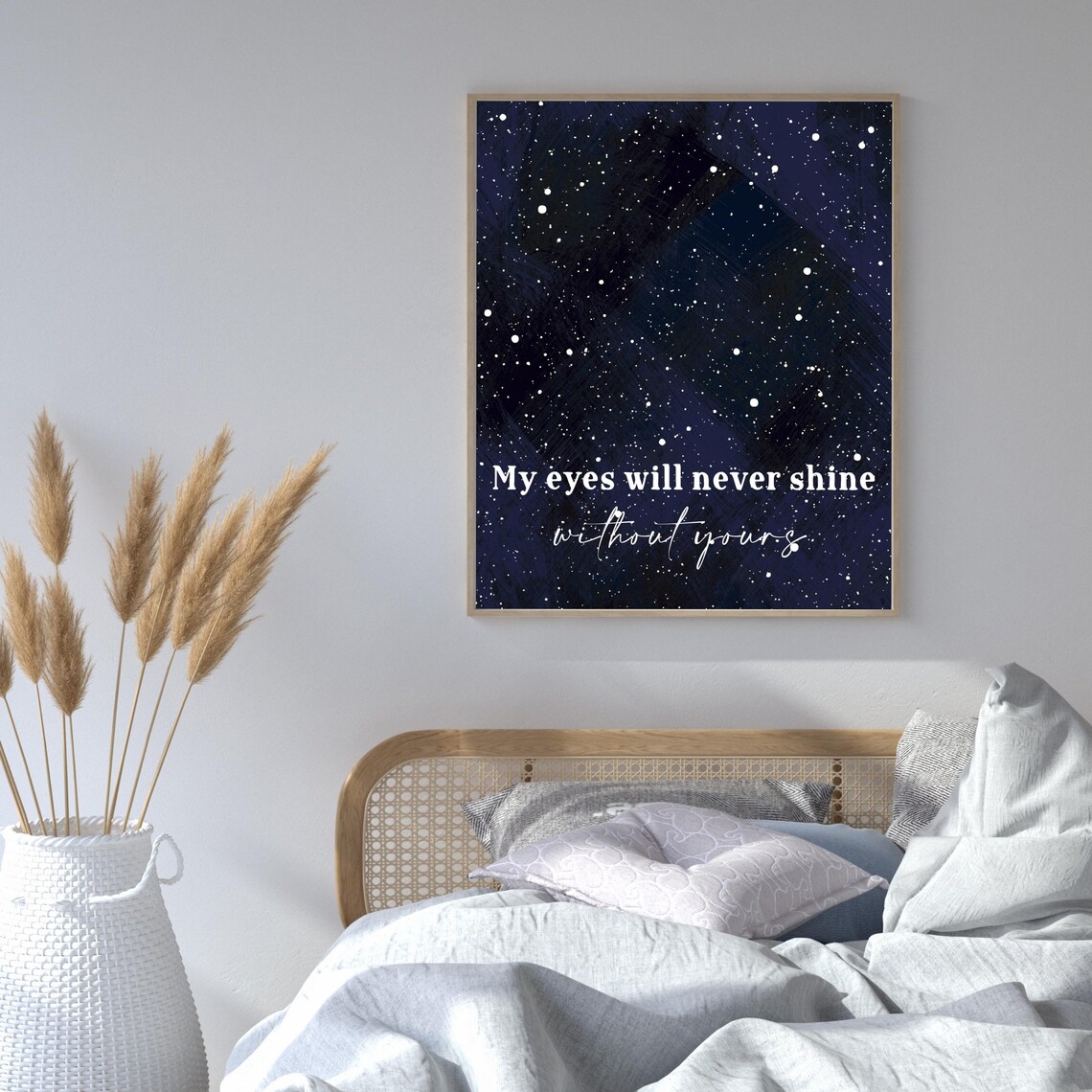 Starry Night Love Quote, Romantic Celestial Art Print - Image 4
