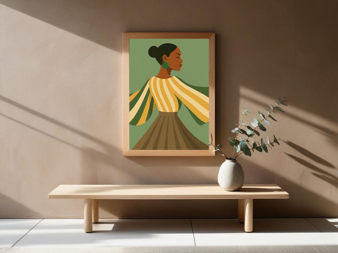 Fashion Illustration, Elegant Woman Minimalist Style - Image 4