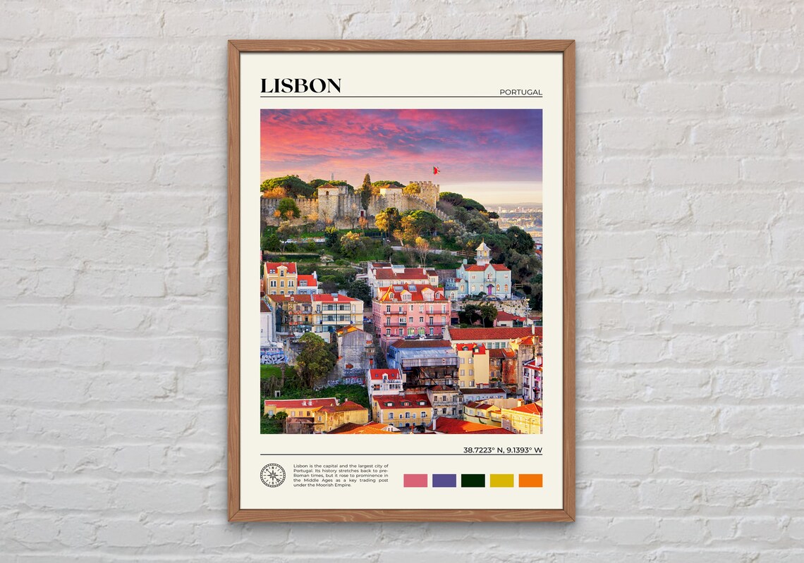 Lisbon Photo Print, Portugal Travel Poster