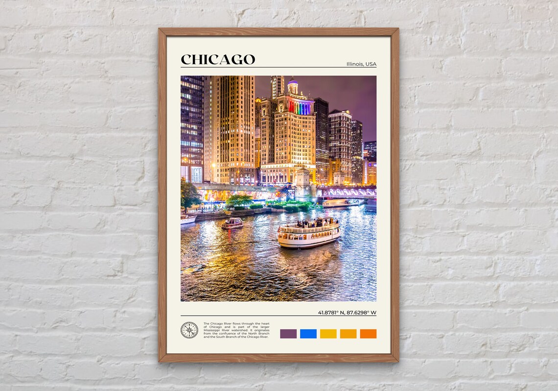 Chicago Real Photo Wall Art Print