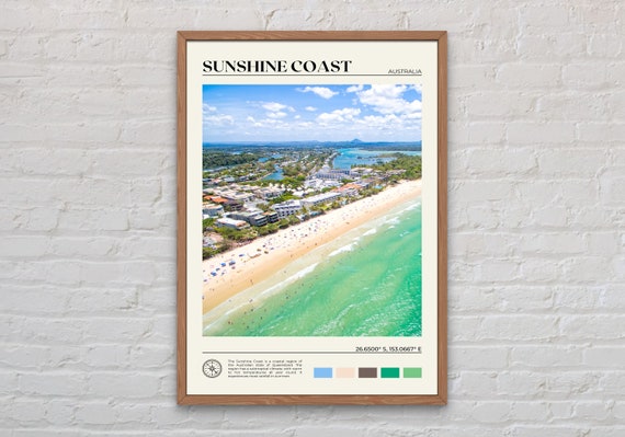 Sunshine Coast Photo Print, Australia Travel Poster