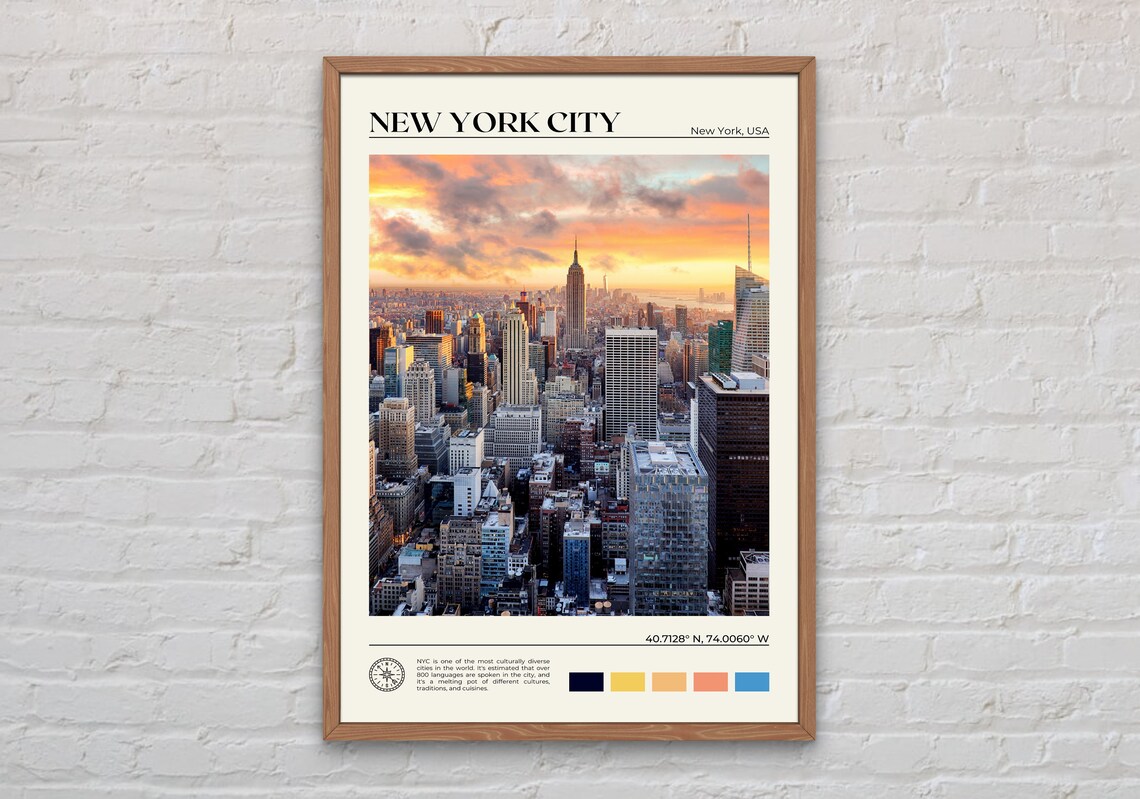 Real Photo New York City Travel Poster, New York