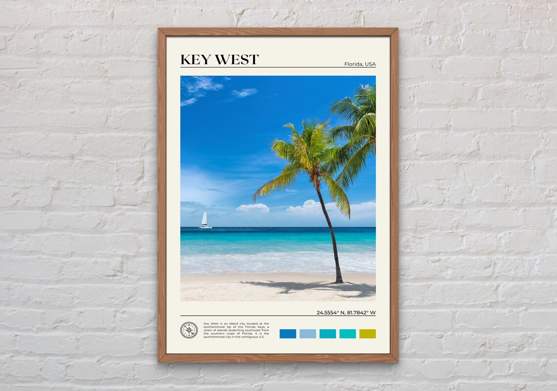 Key West Real Photo Poster Print