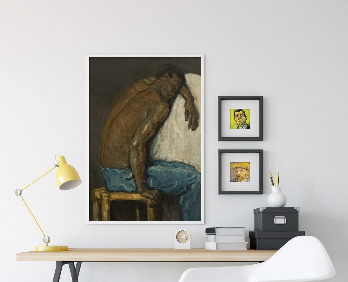 Paul Cezanne Scipio 1867 Classic Oil Portrait Reproduction Print - Image 3