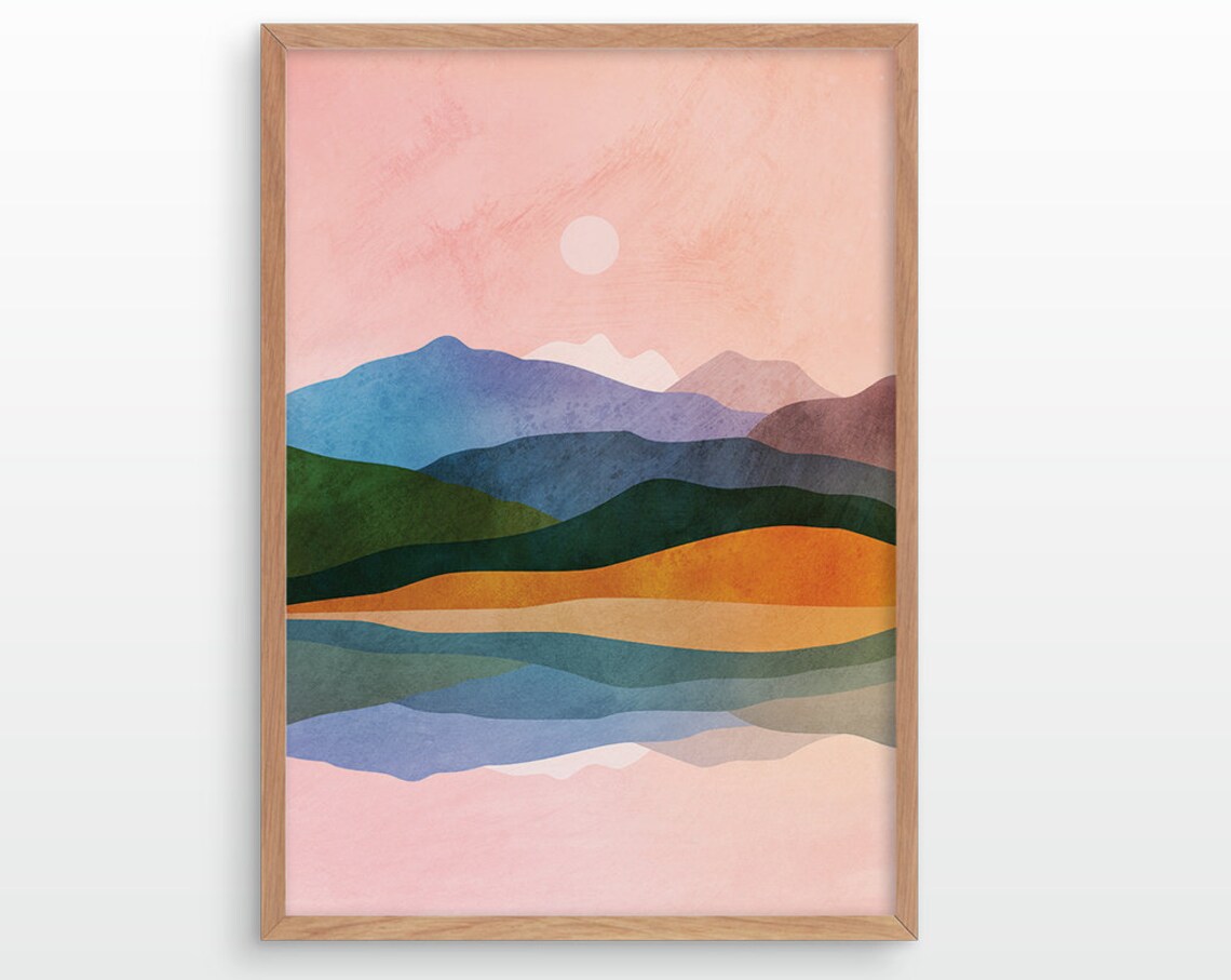 By The Ocean Art Print, Coastal Wall Decor