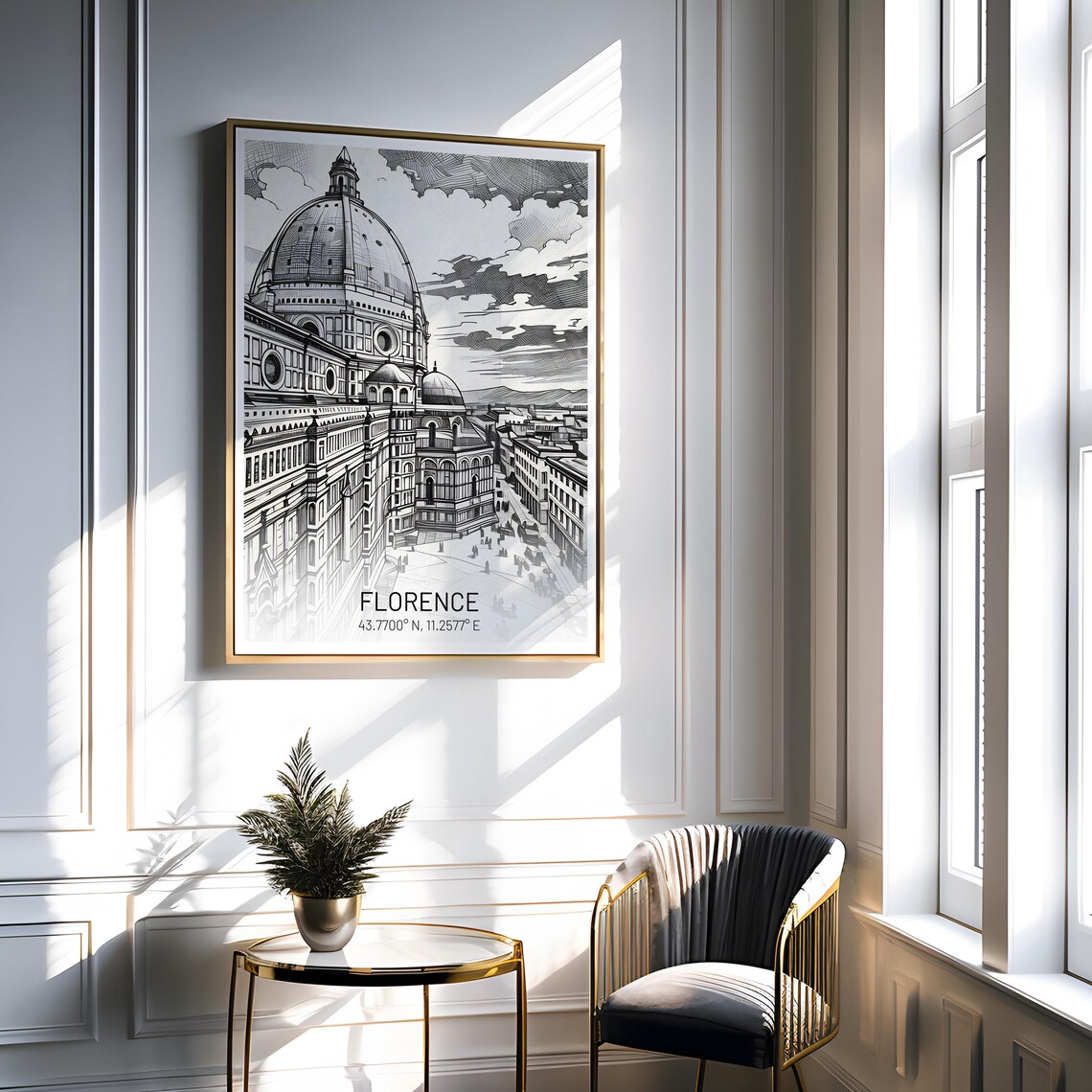 Florence Cathedral Architecture, Italy Travel Poster - Image 2