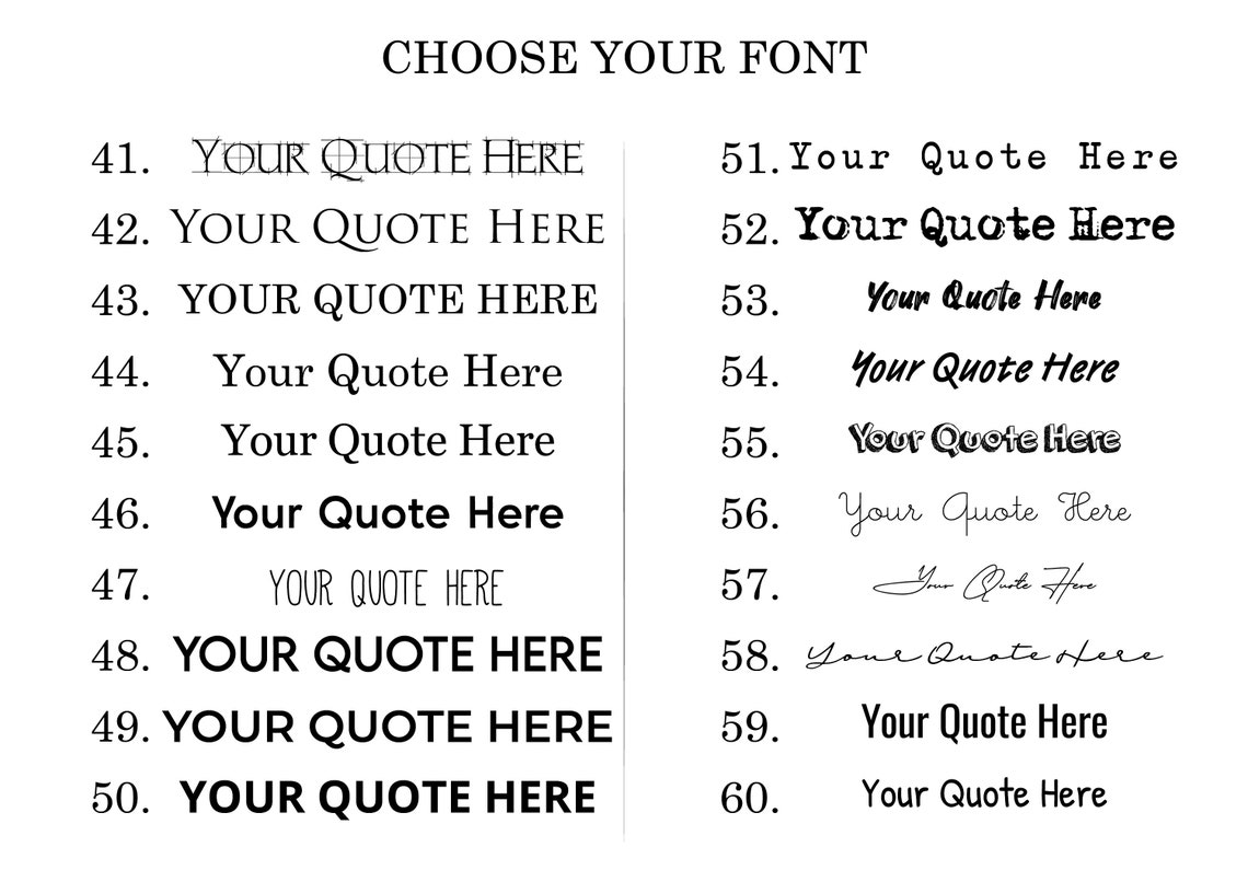 Custom Quote Print Wall Art Gift Under 10 Your Text Here Quote Wall Art Personalized Poster Wall Decor - Image 2