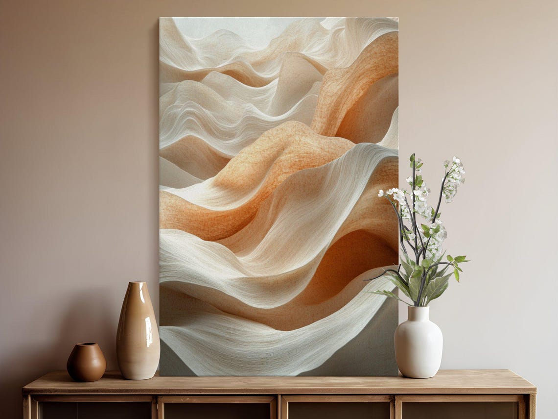 Abstract Neutral Wall Art Print Neutral Dcor Earth Tone Wall Art Minimalist Home Dcor Modern Abstract Deco Wall Dcor New Home Gift - Image 5