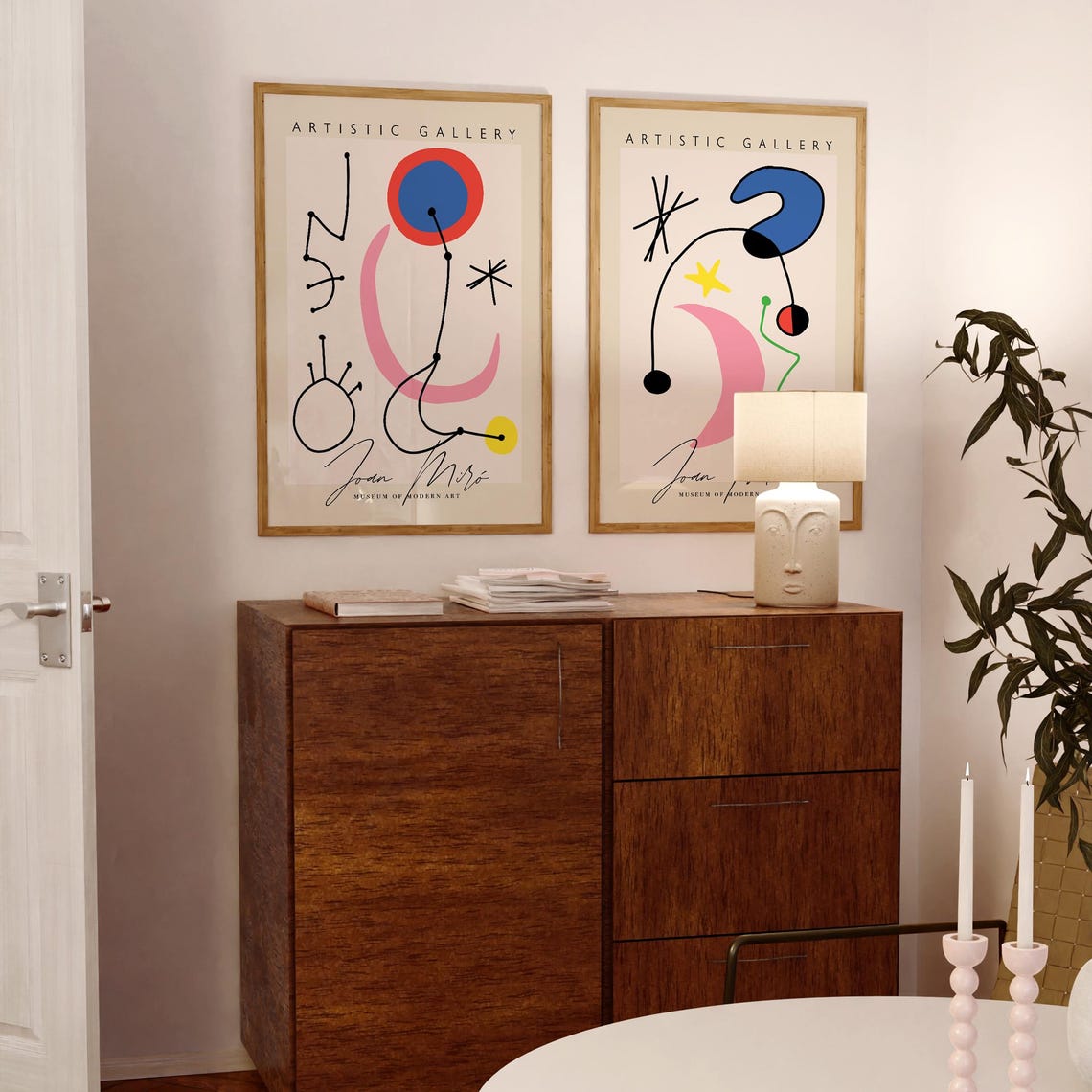 Joan Miro Abstract Exhibition Gallery Modern Art Museum Poster - Image 3