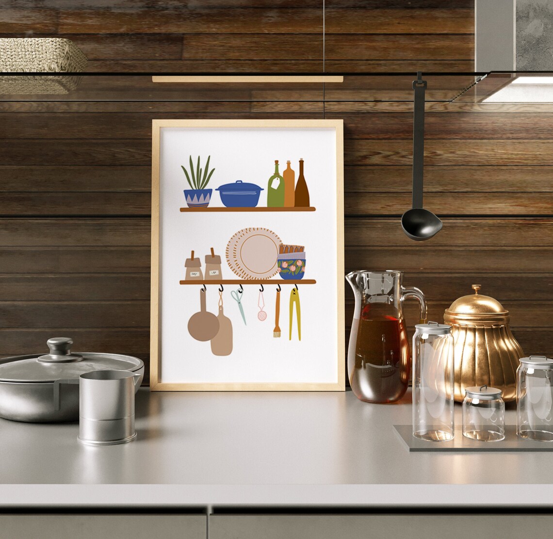 Modern Kitchen Art Poster, Kitchen Decor Wall Art - Image 4